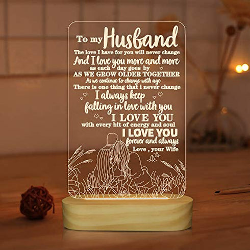 3D Night light for Husband